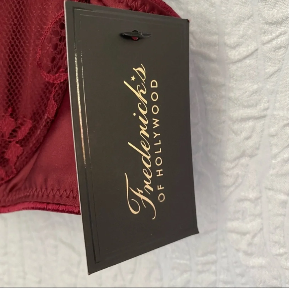 Elegant Lace Burgundy Bralette